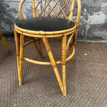 Load image into Gallery viewer, Fabulous Vintage French Bamboo Dining Chairs SET of 5