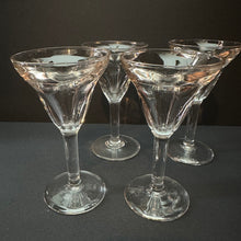 Load image into Gallery viewer, Very Heavy French Bistro Wine Glasses SET (4) Four - Large Bohemian