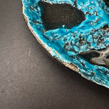 Load image into Gallery viewer, Incredible ‘Vallauris’ 1960’s Entre Plates Fantastic Crusty Turquoise Pair (2)