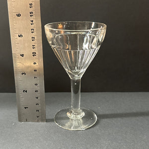 French Vintage Bistro Glasses SET of 3 - Traditional Ribbed