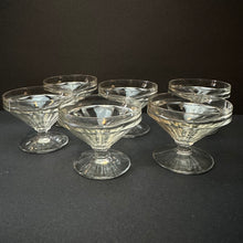 Load image into Gallery viewer, French Sorbet Glasses/Dishes - French Vintage Glass - SET of 4+2