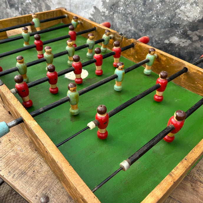 Retro French Folding Table Football - Ultimate Vintage Boys Toy!