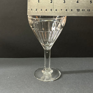 French Vintage Bistro Glasses SET of 3 - Traditional Ribbed