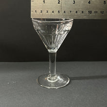 Load image into Gallery viewer, Mid Size Vintage French Bistro Wine Glasses SET of THREE (3) Ribbed