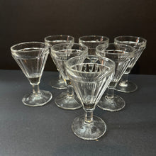 Load image into Gallery viewer, French Vintage Wine Glasses - Conical Bistro - SET of 7 - Small