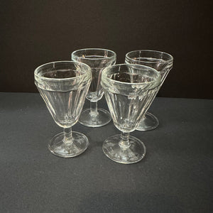 Small Bistro Glasses - Genuine French Vintage SET of 4