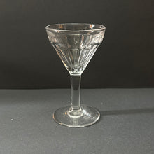 Load image into Gallery viewer, Mid Size Vintage French Bistro Wine Glasses SET of THREE (3) Ribbed