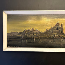 Load image into Gallery viewer, British School Edward Elliot St Paul’s from The Thames Oil on Board Signed and Framed. - French General Trading