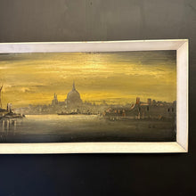 Load image into Gallery viewer, British School Edward Elliot St Paul’s from The Thames Oil on Board Signed and Framed. - French General Trading