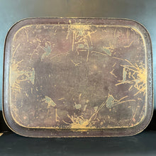 Load image into Gallery viewer, Floral Hand Painted French Antique Toleware Metal Tray - French General Trading