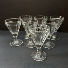 Load image into Gallery viewer, French Vintage Wine Glasses - Conical Bistro - SET of 7 - Small - French General Trading