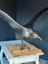 Load image into Gallery viewer, Hand - Carved Chestnut Wooden Albatross/Seagull Bird Sculpture | French Unique Rare - French General Trading