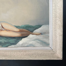 Load image into Gallery viewer, Impressive Reclining Nude French Original Mid Century Oil Painting on Canvas Signed &amp; Framed - French General Trading