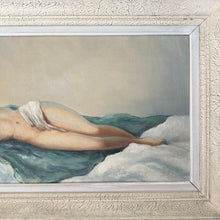 Load image into Gallery viewer, Impressive Reclining Nude French Original Mid Century Oil Painting on Canvas Signed &amp; Framed - French General Trading