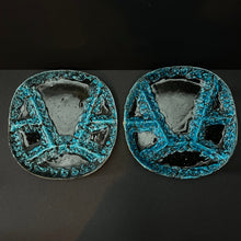 Load image into Gallery viewer, Incredible ‘Vallauris’ 1960’s Entre Plates Fantastic Crusty Turquoise Pair (2) - French General Trading