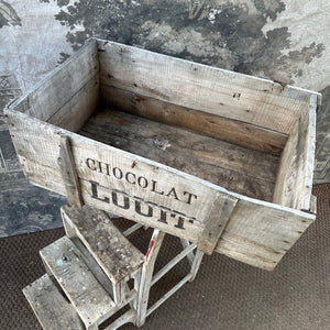 Rare “Louit Freres & Co - Bordeaux” Chocolat Louit Wooden Crate - French Antique - French General Trading