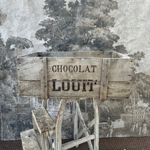 Load image into Gallery viewer, Rare “Louit Freres &amp; Co - Bordeaux” Chocolat Louit Wooden Crate - French Antique - French General Trading