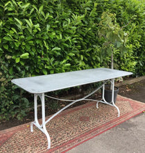 Load image into Gallery viewer, French Design Zinc Metal Garden Table 180cm x 70cm Seats 6 - 8 people - French General Trading