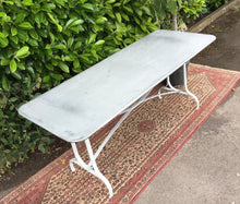 Load image into Gallery viewer, French Design Zinc Metal Garden Table 180cm x 70cm Seats 6 - 8 people - French General Trading