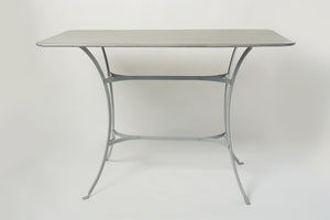 French Zinc Topped Rectangular Garden Table - French General Trading